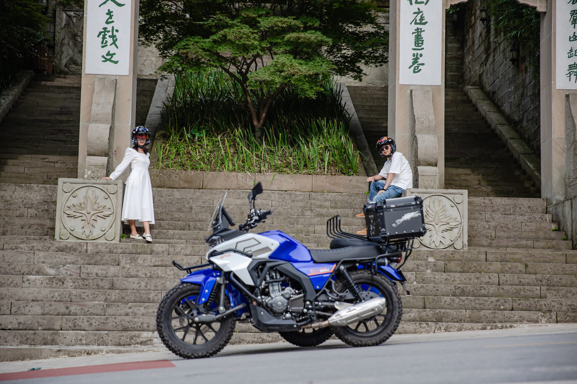 银钢SUV500二代（蓝色）骑行实拍（20）